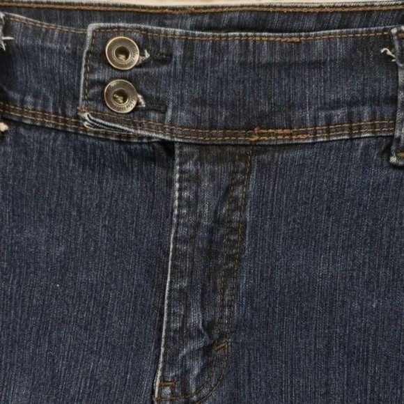 Code Bleu Blue Jean Bermuda Long Denim Shorts Size 10‎ - Picture 6 of 8